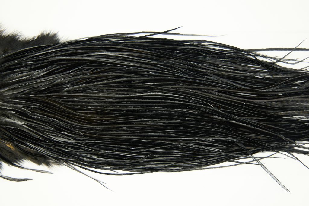 11248 Whiting Dry Fly Hackle Pro Grade Rooster Saddle Black Ties Size 12-16
