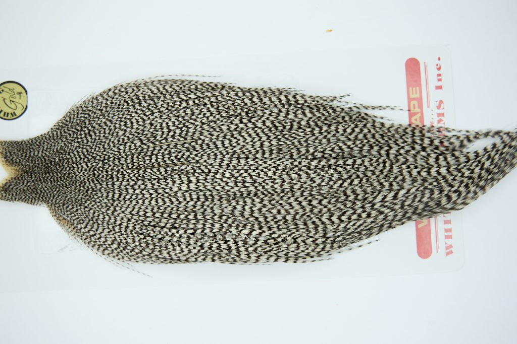 11259 Whiting Dry Fly Hackle Gold Grade Rooster Cape Grizzly Ties Size 10-24