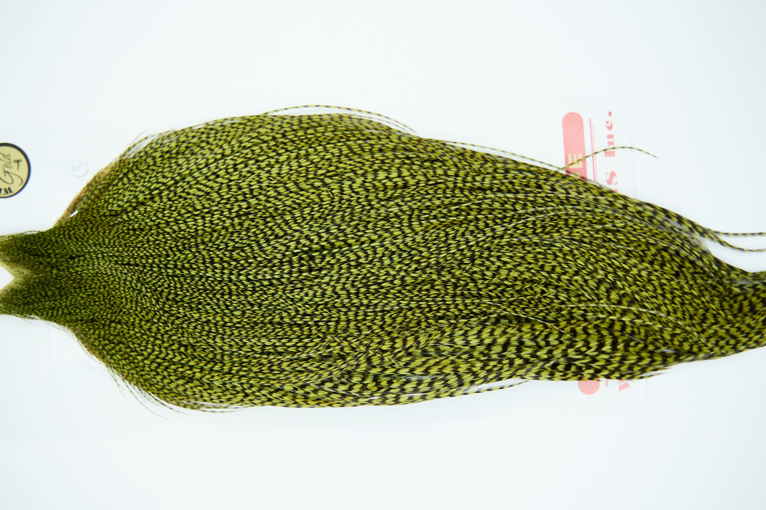 11261 Whiting Dry Fly Hackle Gold Grade Rooster Cape Grizzly Olive Ties Size 8-26