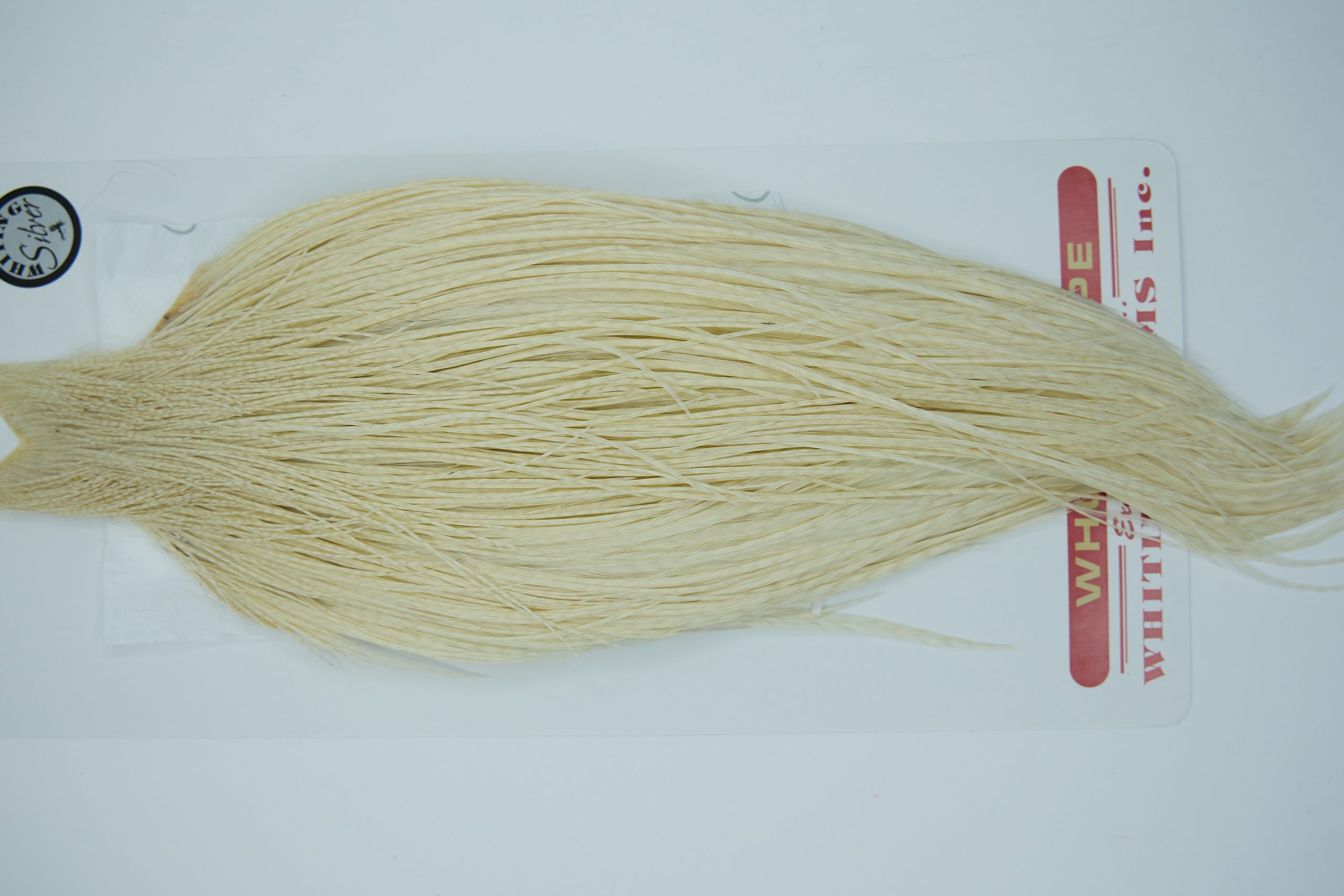 11276 Whiting Dry Fly Hackle Silver Grade Rooster Cape White Ties Size 10-26