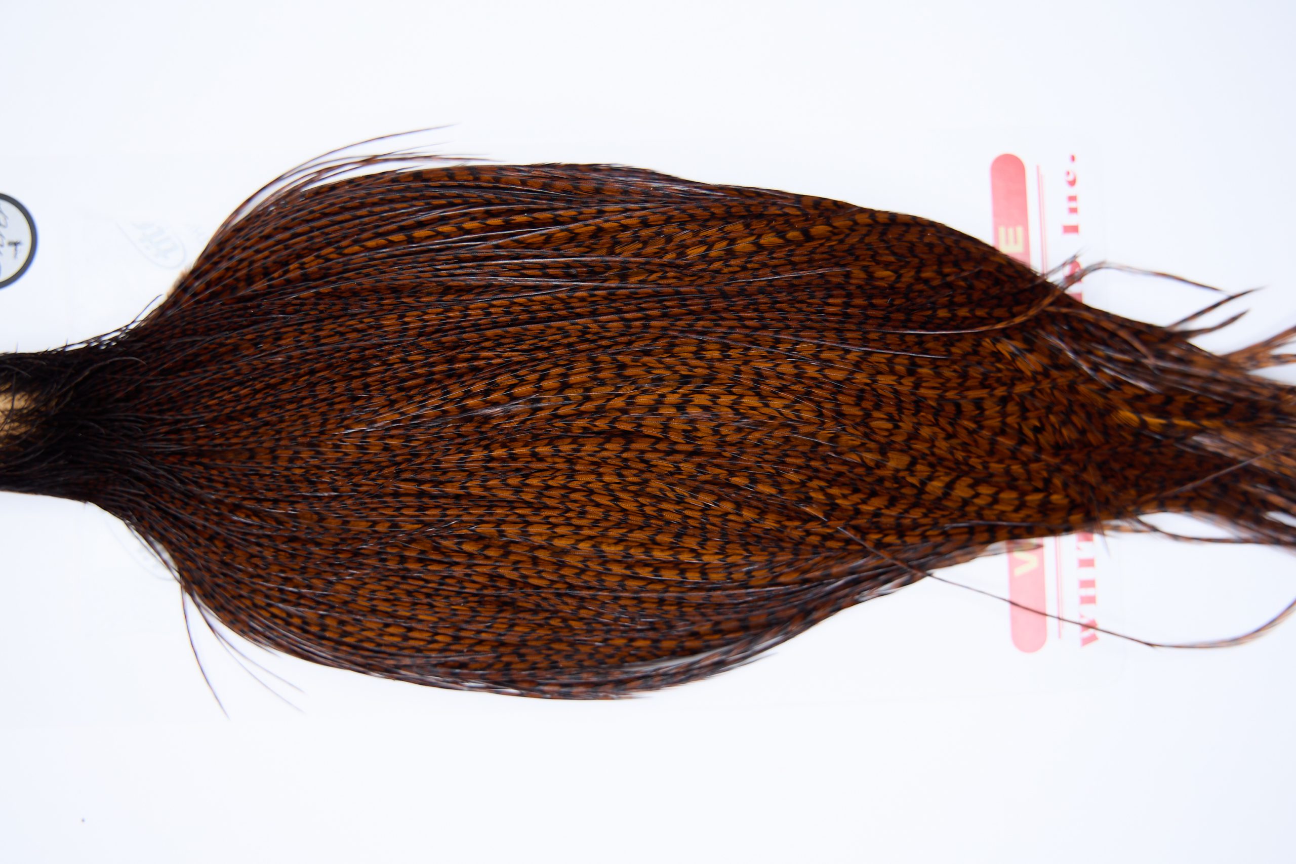 11283 Whiting Dry Fly Hackle Silver Grade Rooster Cape Grizzly Coachman Brown Ties Size 8-26