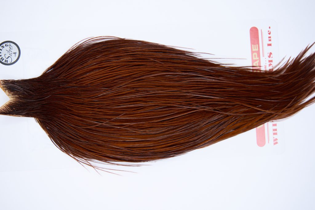 11286 Whiting Dry Fly Hackle Silver Grade Rooster Cape Coachman Brown Ties Size 10-26