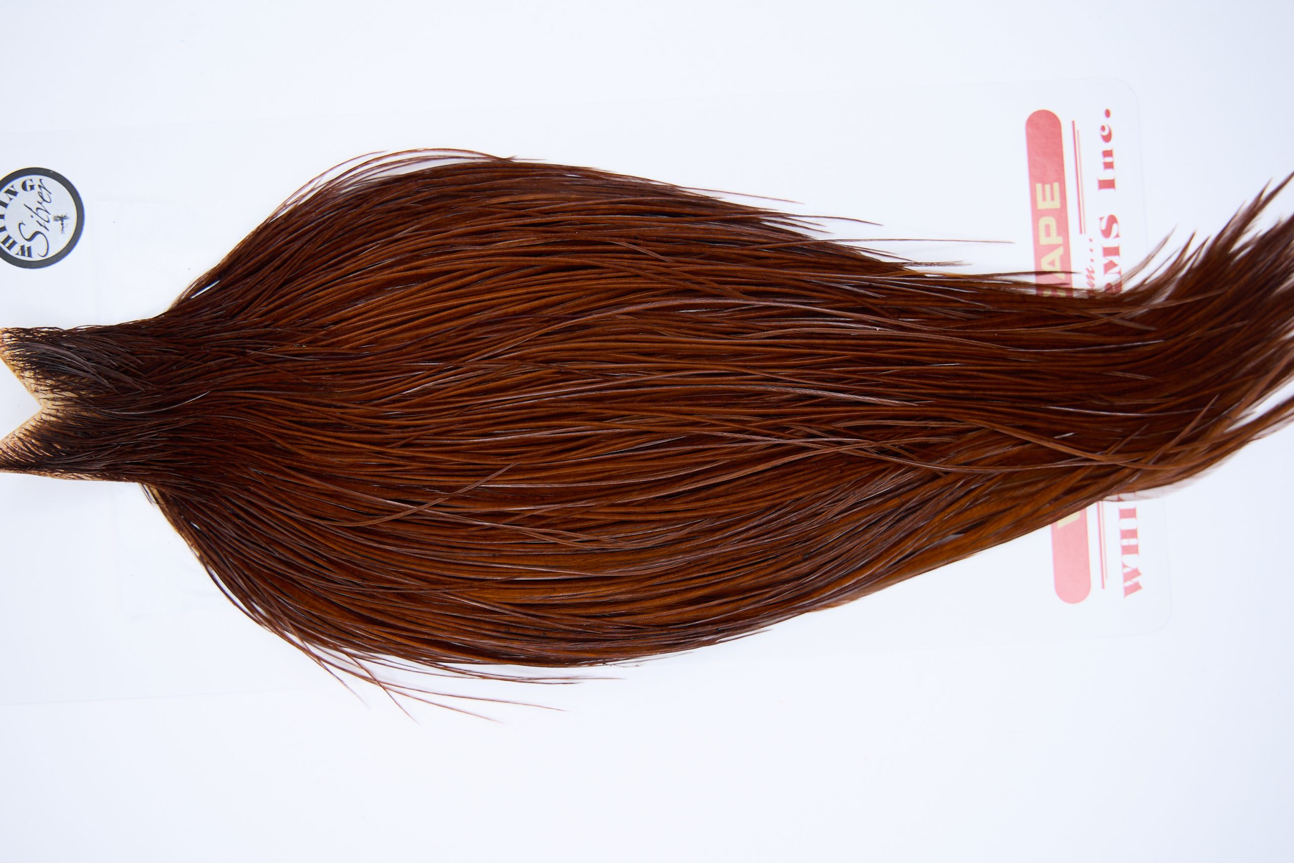 11286 Whiting Dry Fly Hackle Silver Grade Rooster Cape Coachman Brown Ties Size 10-26