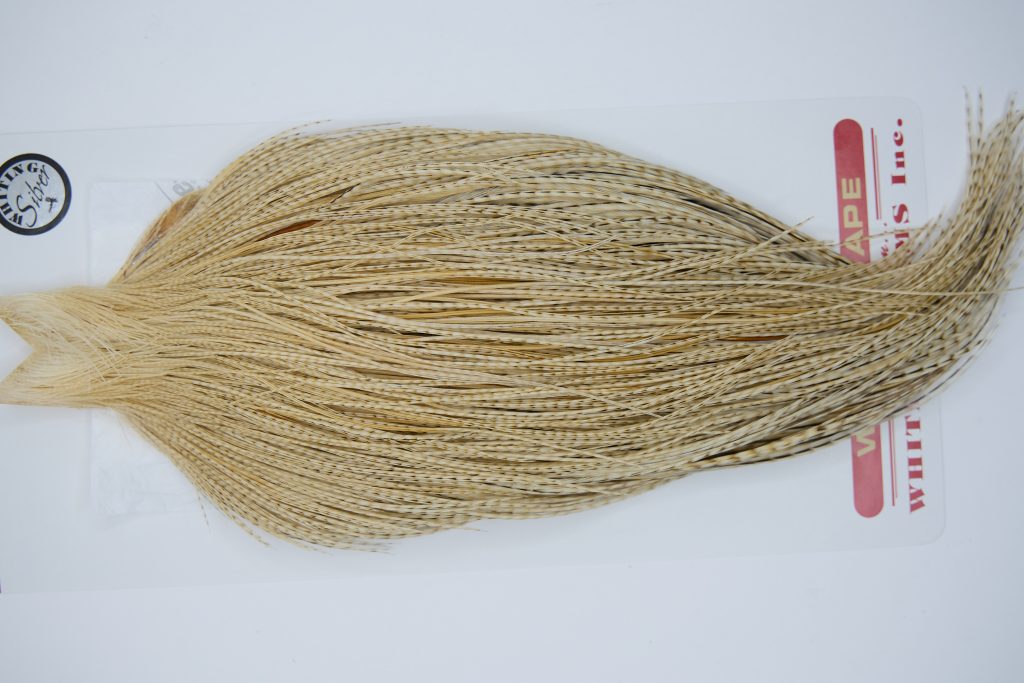 11294 Whiting Dry Fly Hackle Silver Grade Rooster Cape Variant Ties Size 10-26