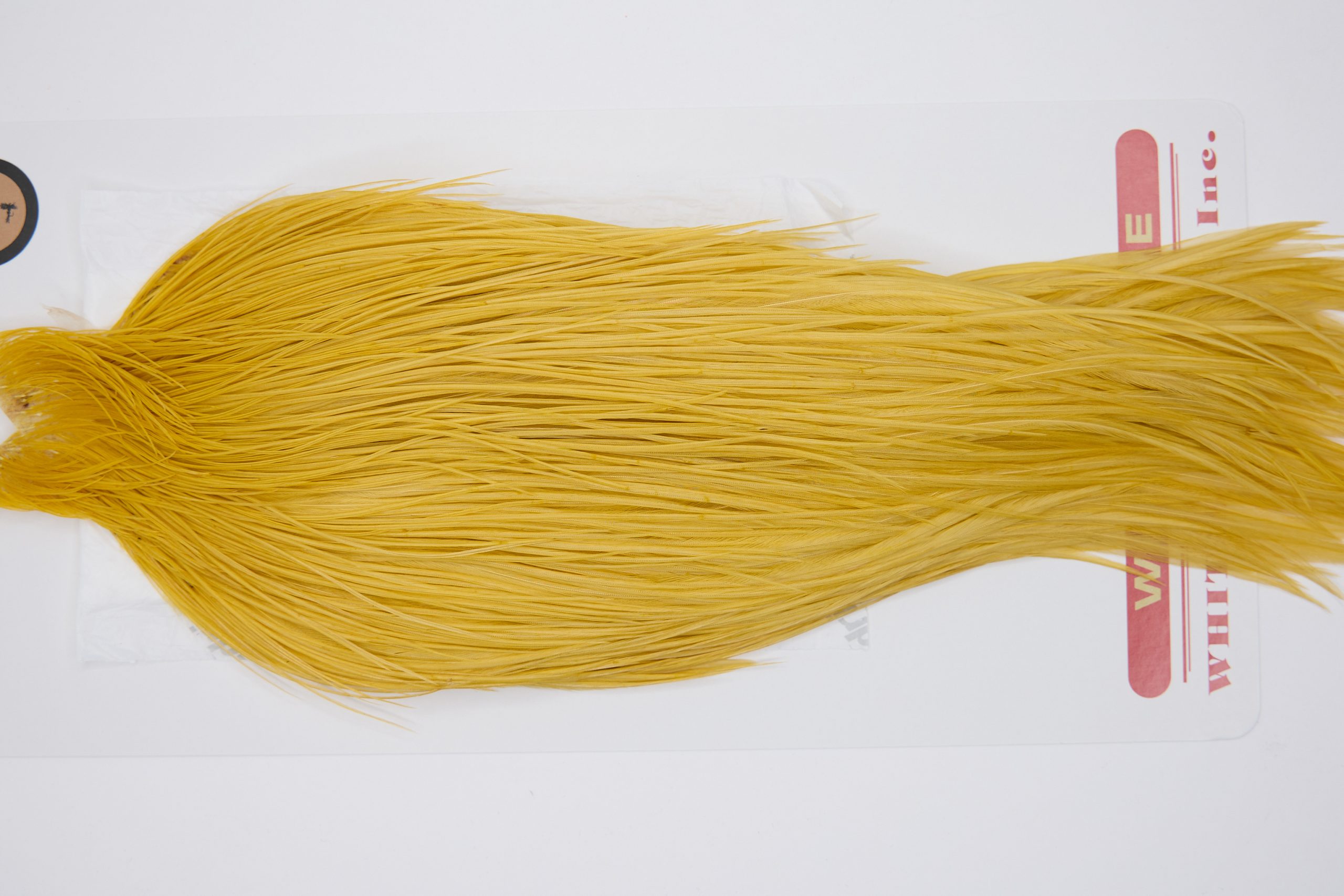 11302 Whiting Dry Fly Hackle Bronze Grade Rooster Cape Golden Straw Ties Size 10-26