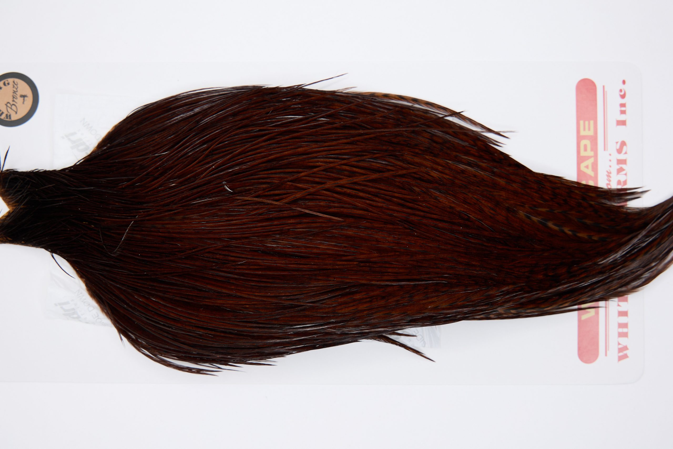 11303 Whiting Dry Fly Hackle Bronze Grade Rooster Cape Coachman Brown Ties Size 10-26