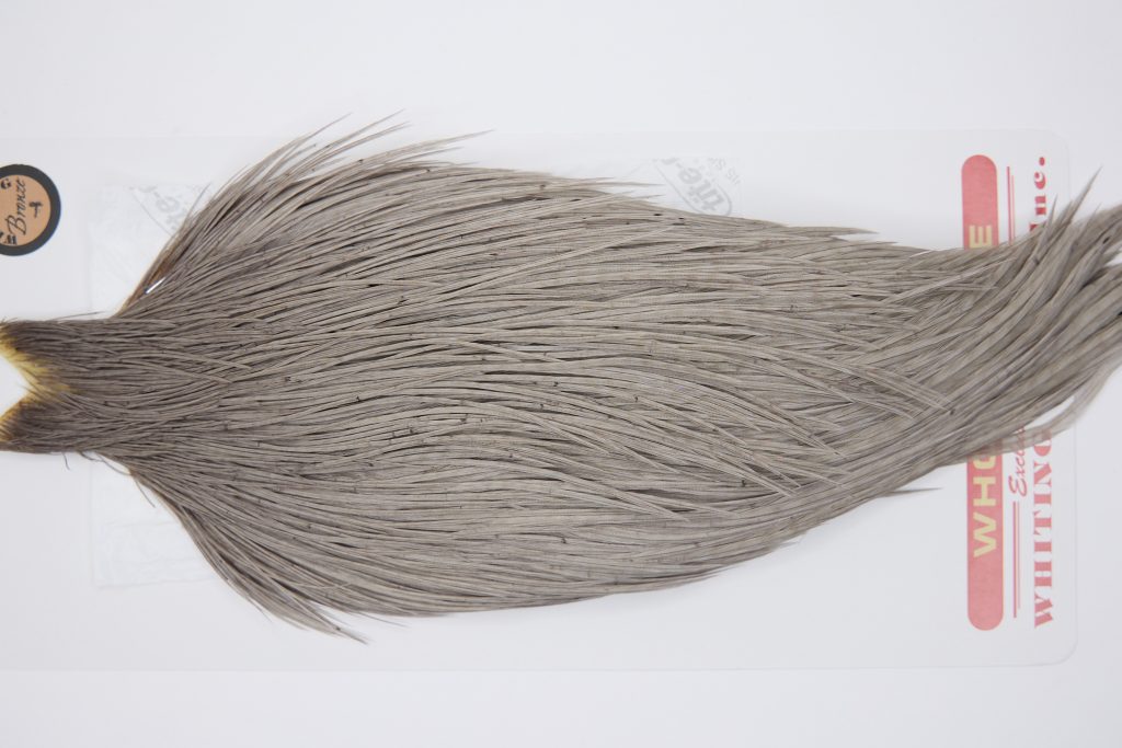 11306 Whiting Dry Fly Hackle Bronze Grade Rooster Cape Medium Dun Ties Size 8-26