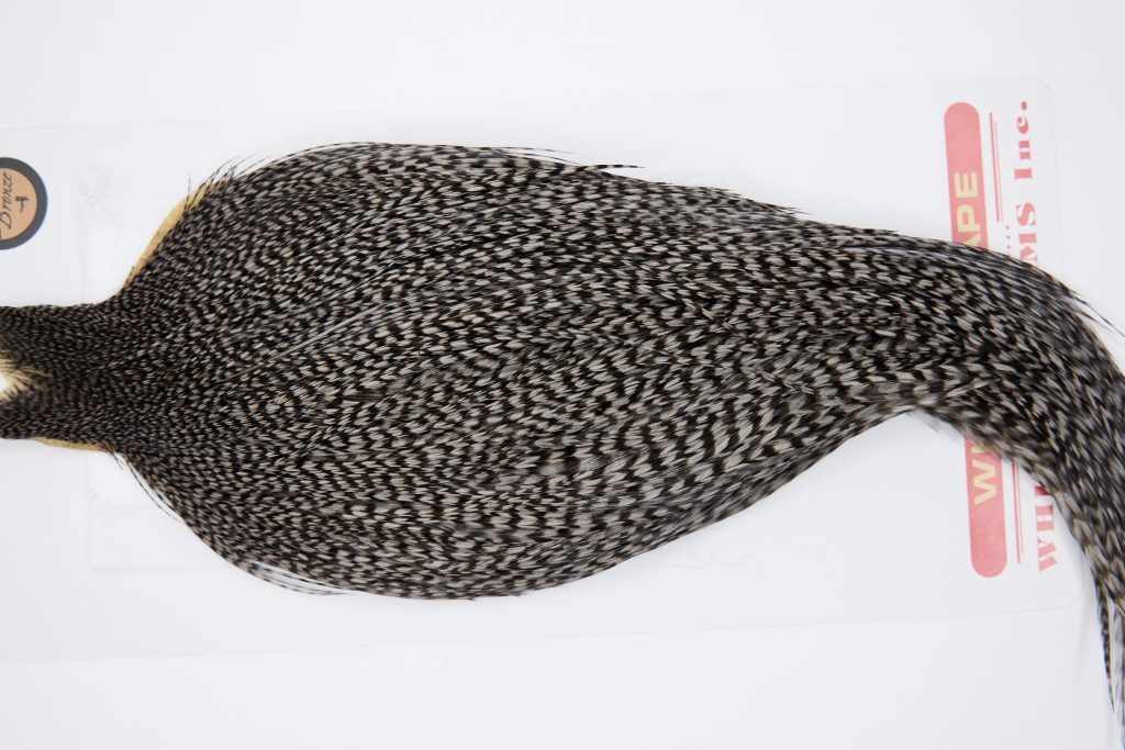 11312 Whiting Dry Fly Hackle Bronze Grade Rooster Cape Grizzly Medium Dun Ties Size 8-26