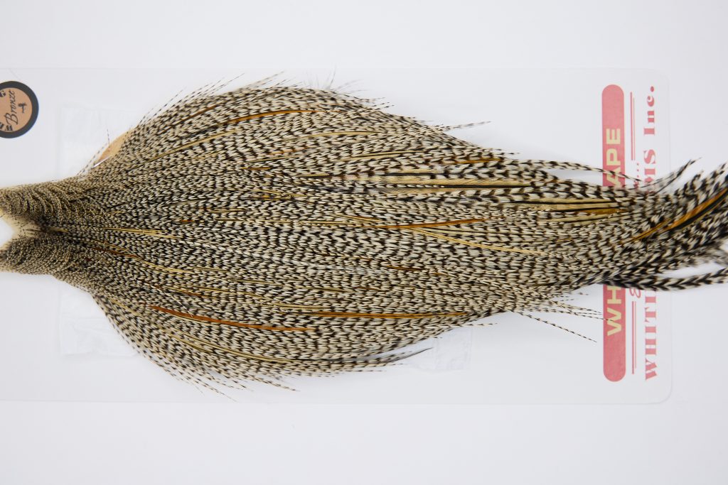 11333 Whiting Dry Fly Hackle Bronze Grade Rooster Cape Grizzly Variant Ties Size 8-26