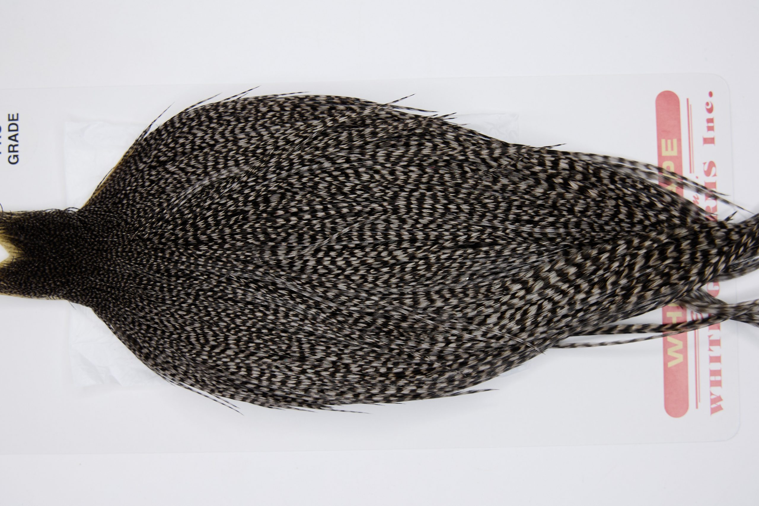 11359 Whiting Dry Fly Hackle Pro Grade Rooster Cape Grizzly Medium Dun Ties Size 8-26