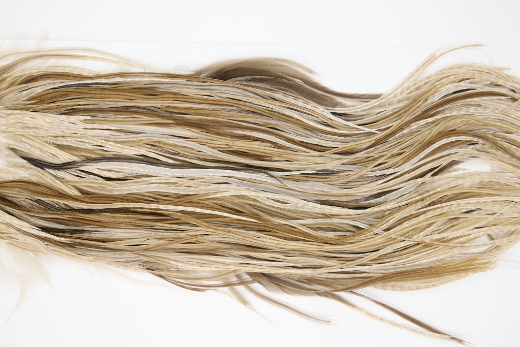 11398 JimsFlyCo Dry Fly Hackle Grade 1 Rooster Saddle Variant Ties Size 12-14