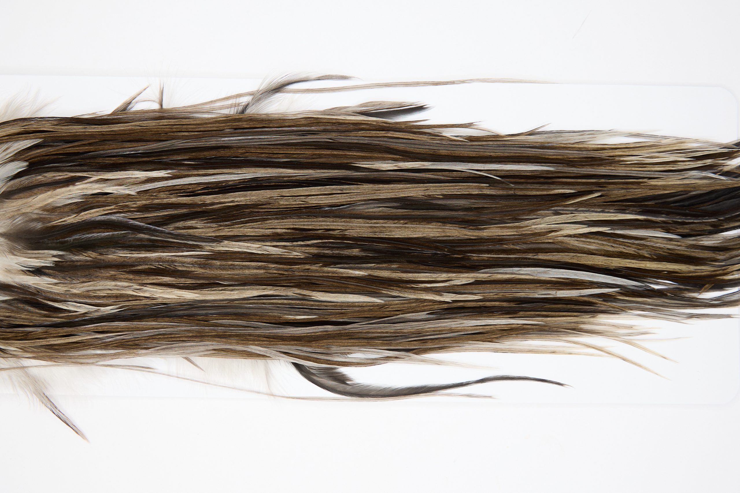 11401 JimsFlyCo Dry Fly Hackle Grade 1 Rooster Saddle Dun Splash Ties Size 12-14