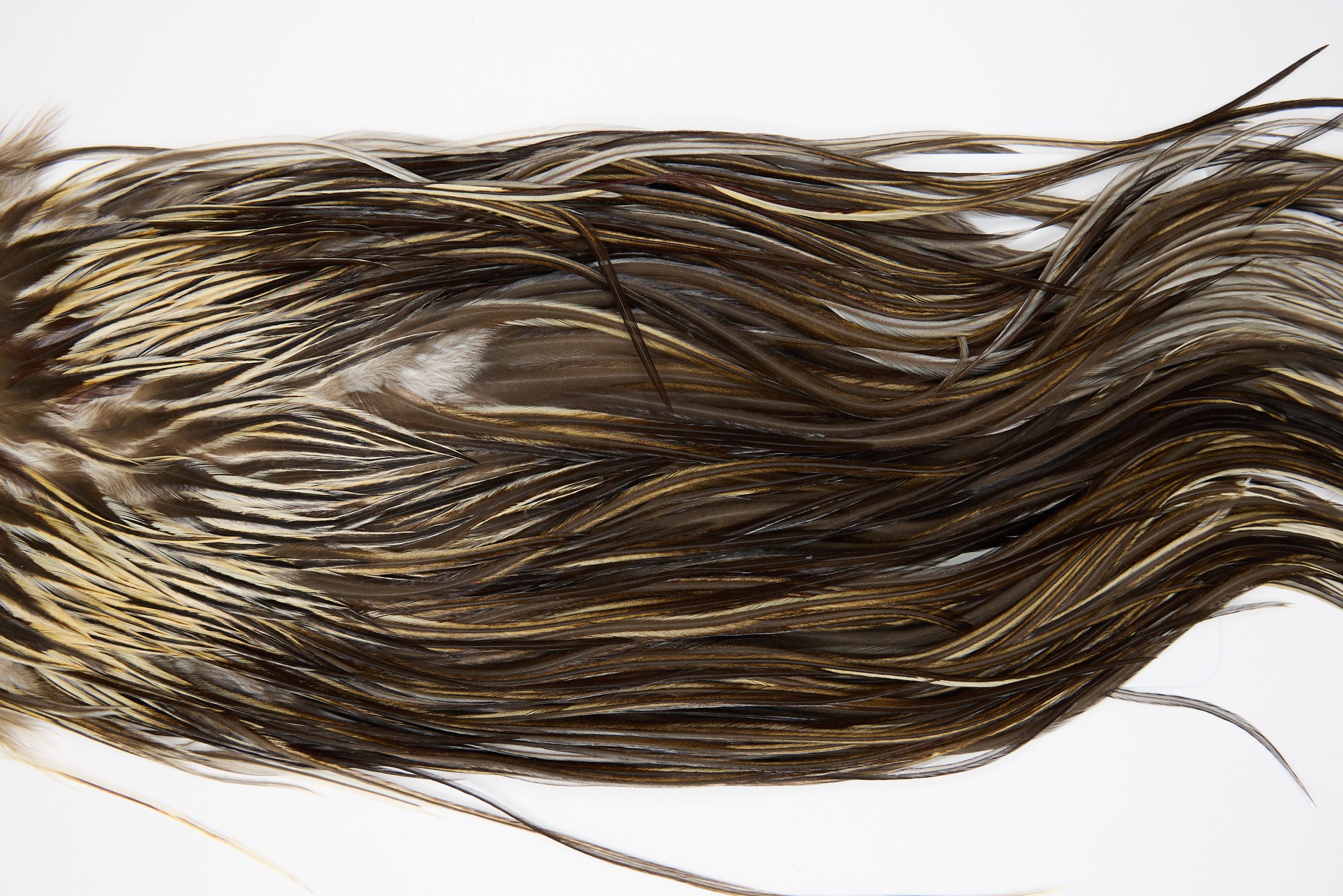 11404 JimsFlyCo Dry Fly Hackle Grade 1 Rooster Saddle Badger Ties Size 12-14