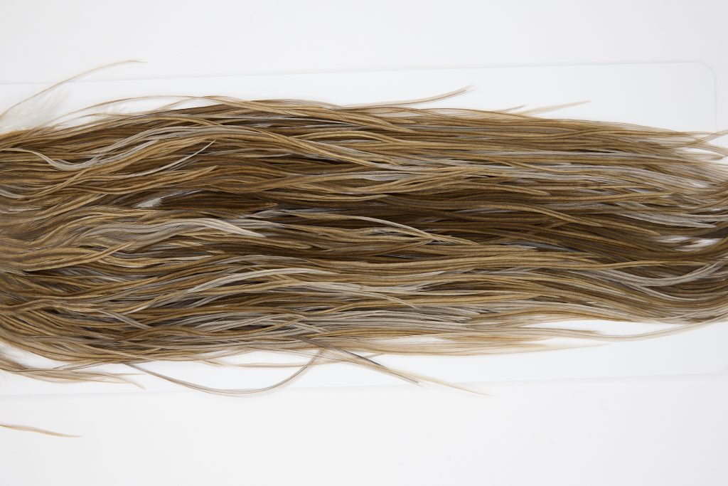 11408 JimsFlyCo Dry Fly Hackle Grade 1 Rooster Saddle Medium Dun Ties Size 12-16