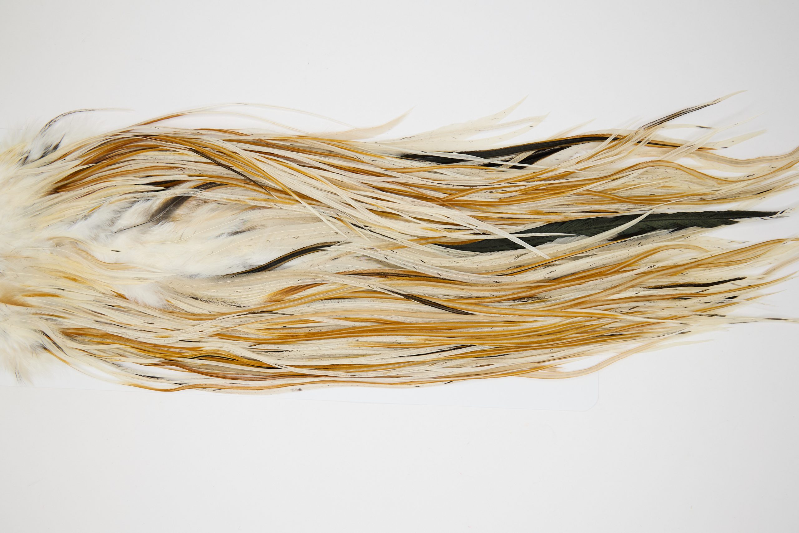 11414 JimsFlyCo Dry Fly Hackle Grade 2 Rooster Saddle Variant Ties Size 14-16