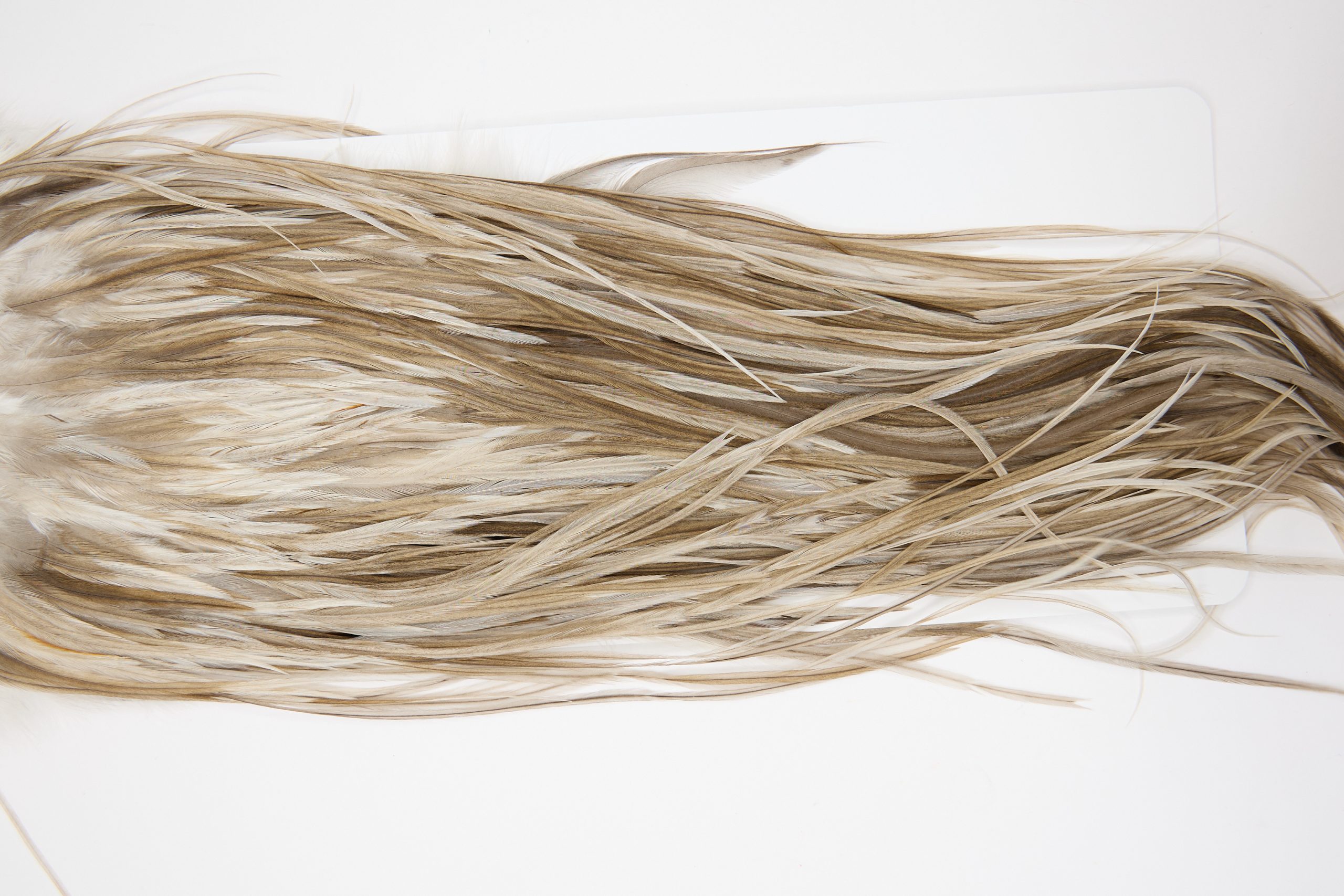 11424 JimsFlyCo Dry Fly Hackle Grade 2 Rooster Saddle Dun Splash Ties Size 14-16