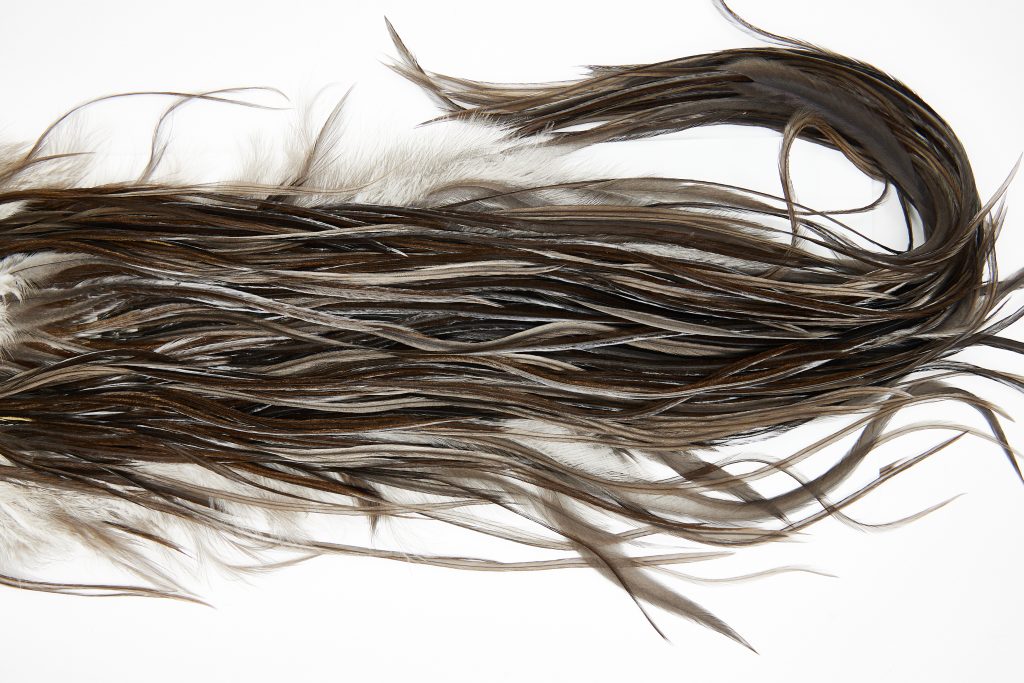 11432 JimsFlyCo Dry Fly Hackle Grade 3 Rooster Saddle Variant Ties Size 10-14