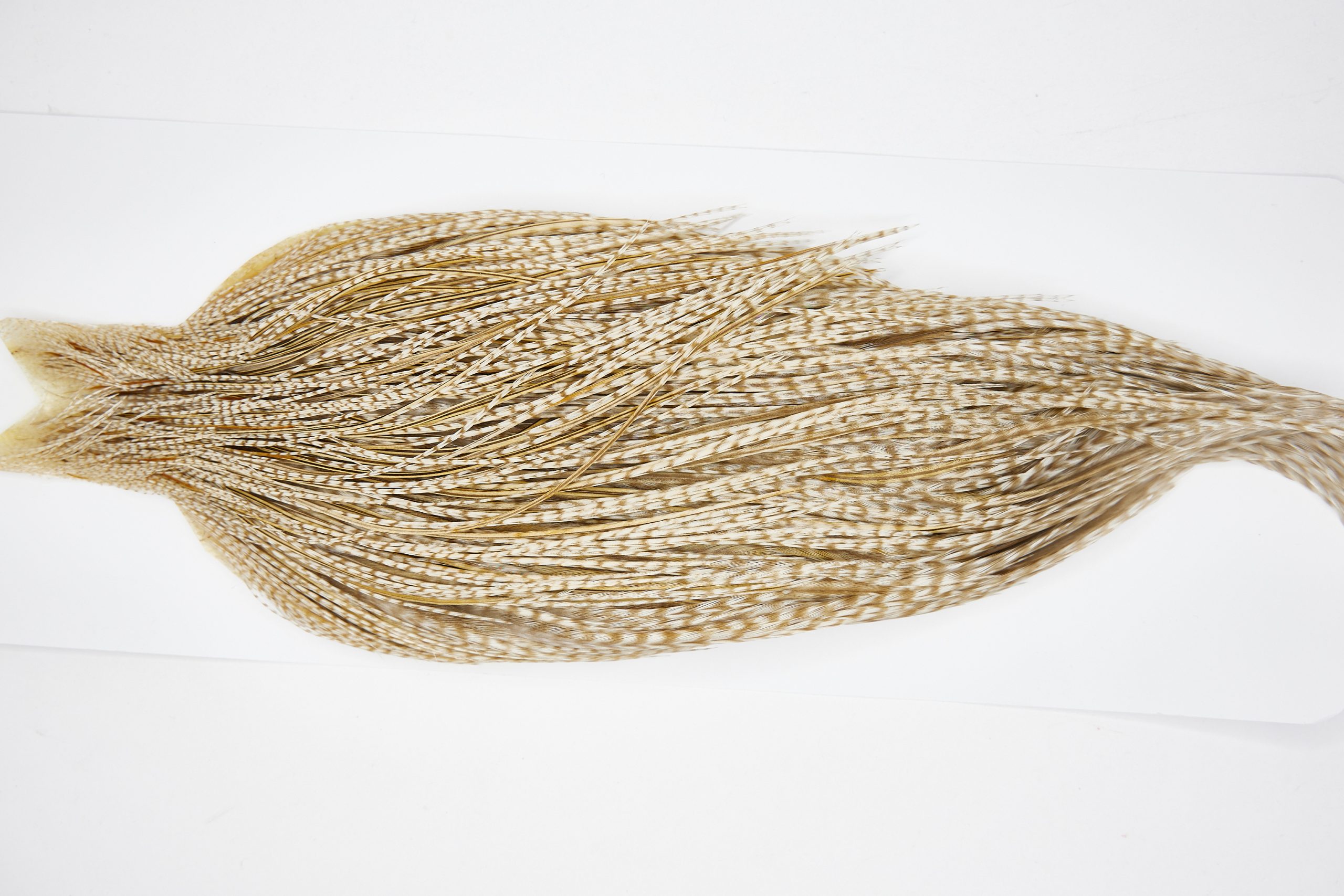 11443 JimsFlyCo Dry Fly Hackle Grade 1 Rooster Cape Grizzly Dun Variant Ties Size 10-22