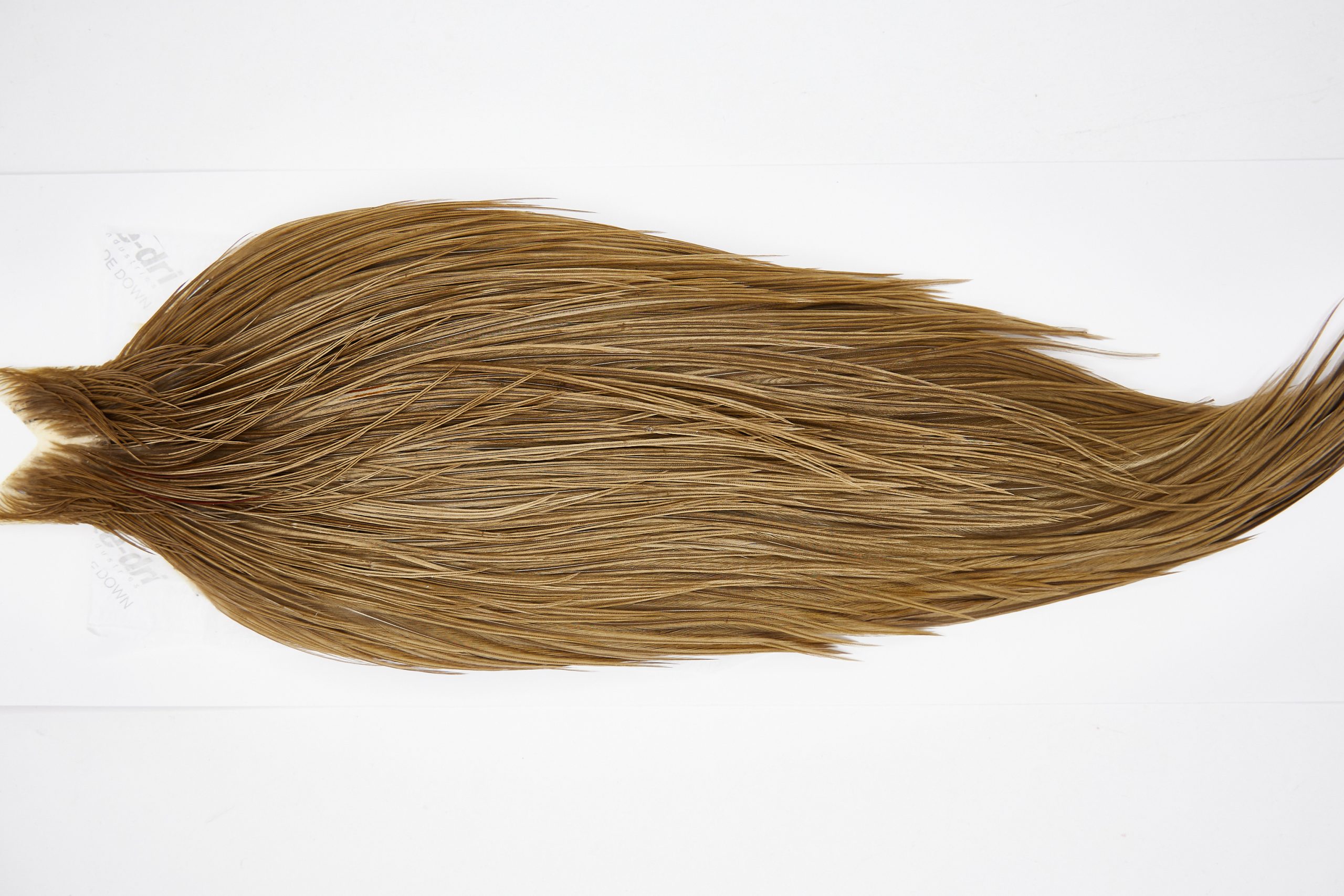 11445 JimsFlyCo Dry Fly Hackle Grade 2 Rooster Cape Brown Dun Ties Size 10-22