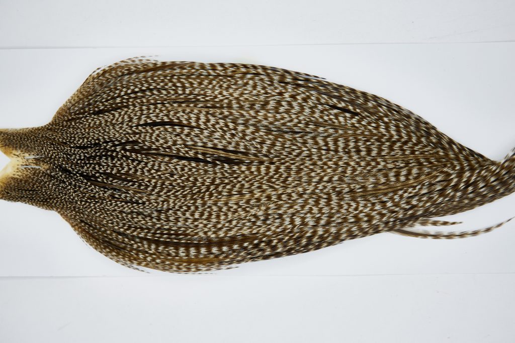 11454 JimsFlyCo Dry Fly Hackle Grade 1 Rooster Cape Grizzly Dun Variant Ties Size 10-22