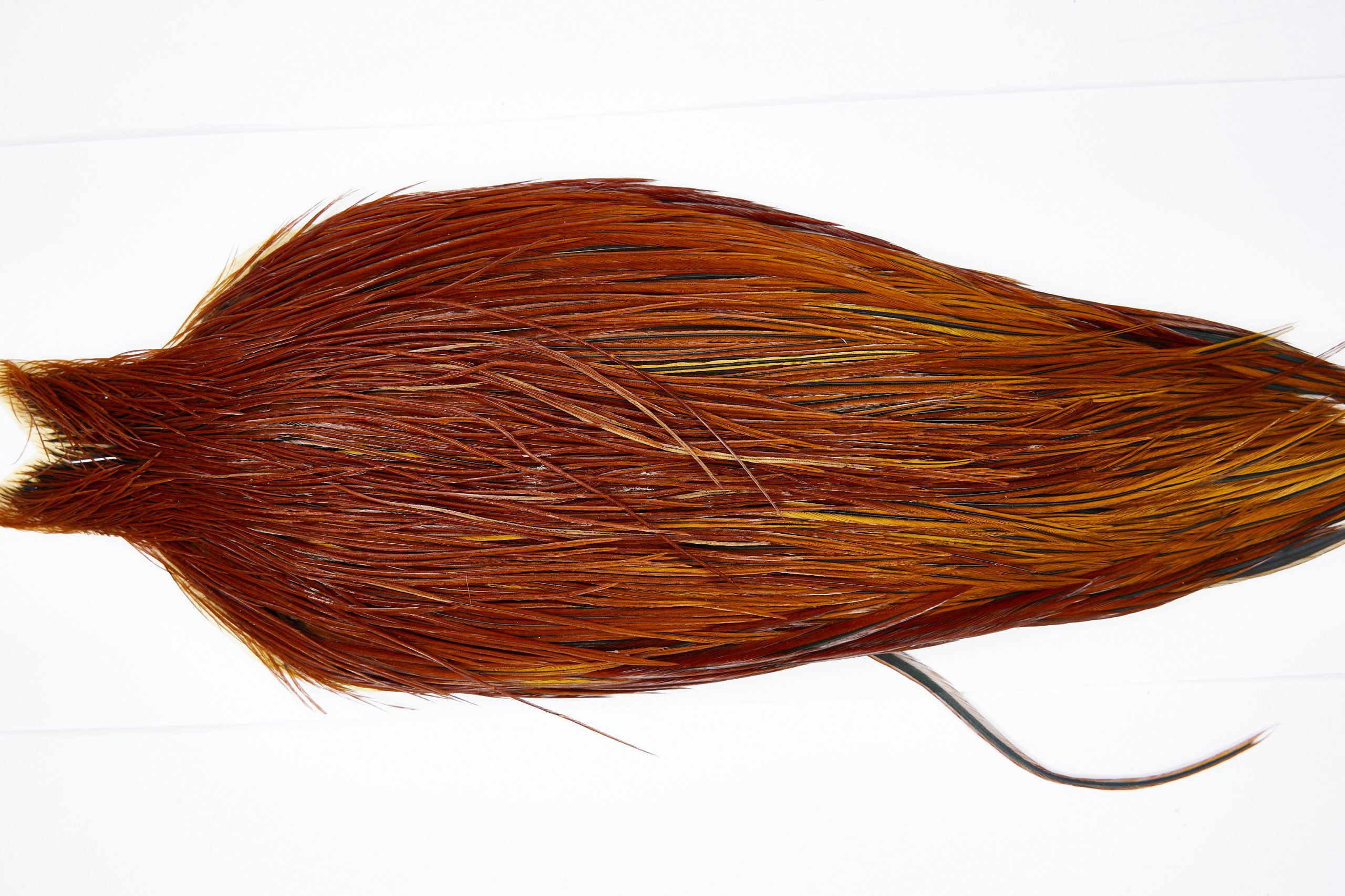 11461 JimsFlyCo Dry Fly Hackle Grade 1 Rooster Cape Brown Ties Size 8-20