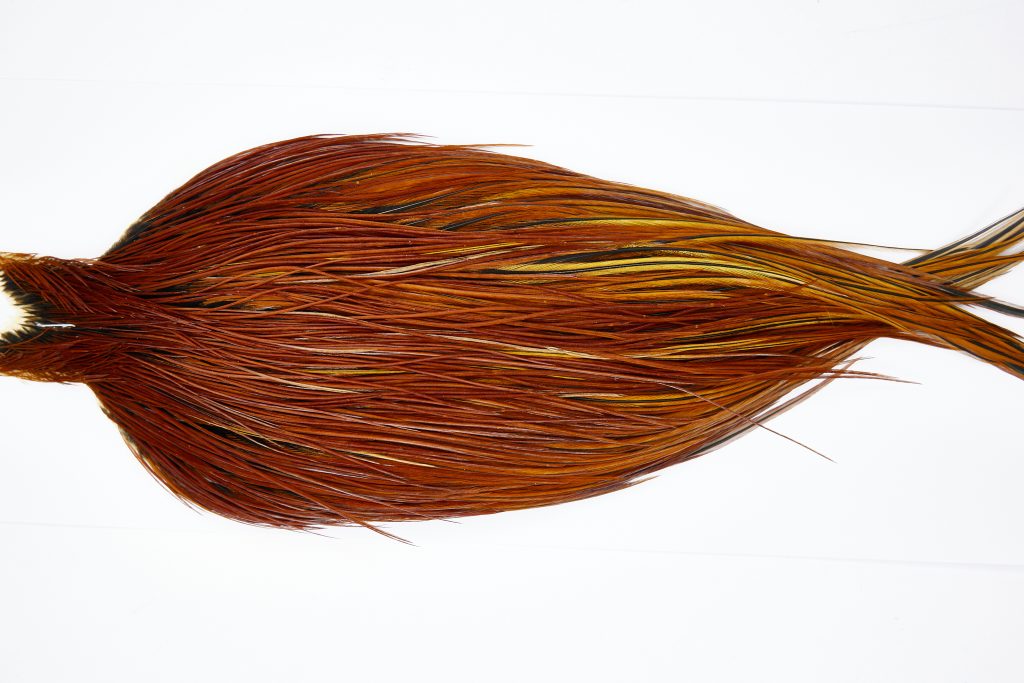 11462 JimsFlyCo Dry Fly Hackle Grade 1 Rooster Cape Brown Ties Size 8-20