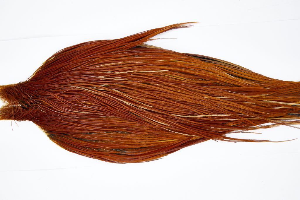 11463 JimsFlyCo Dry Fly Hackle Grade 1 Rooster Cape Brown Ties Size 8-20