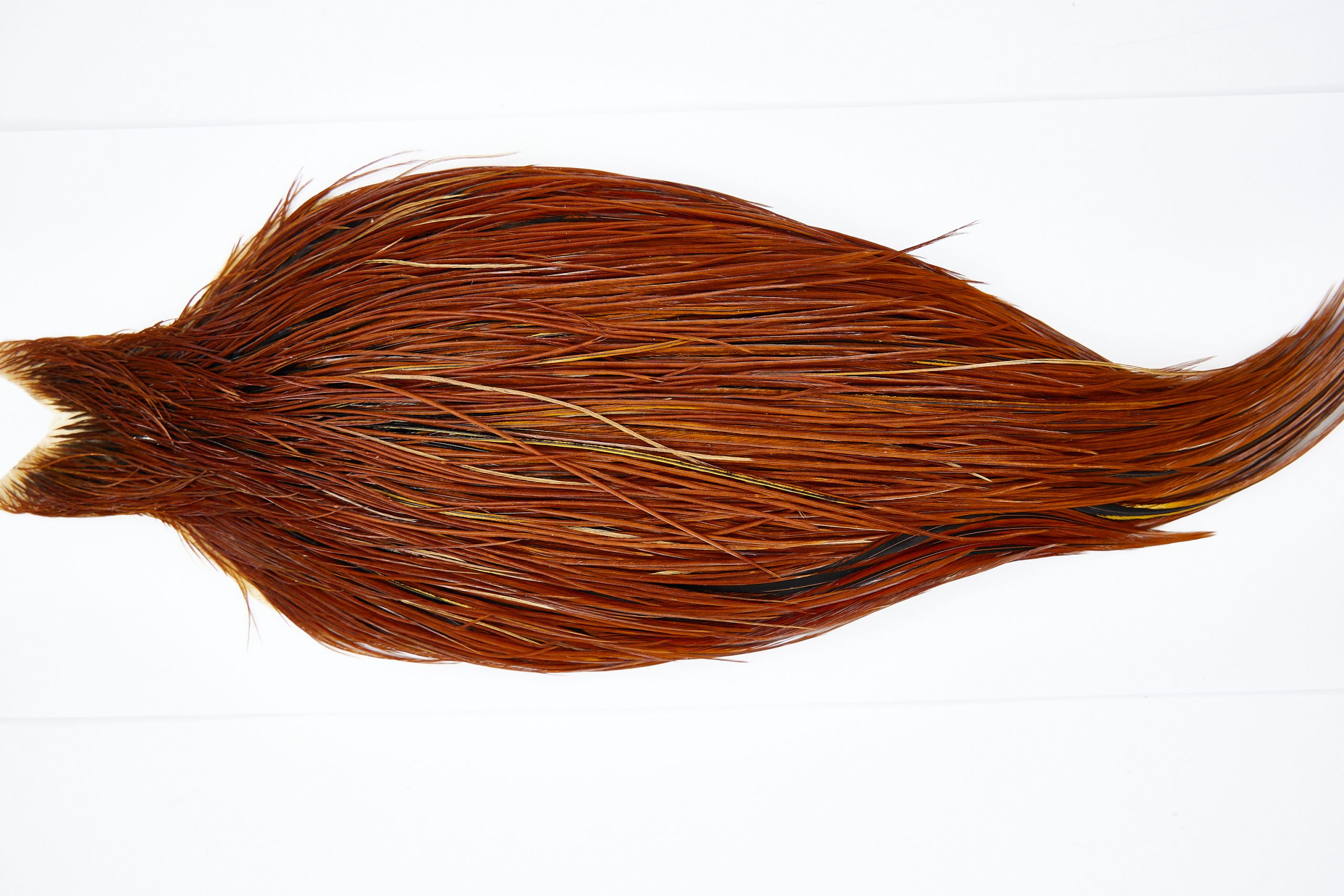 11465 JimsFlyCo Dry Fly Hackle Grade 1 Rooster Cape Brown Ties Size 8-20