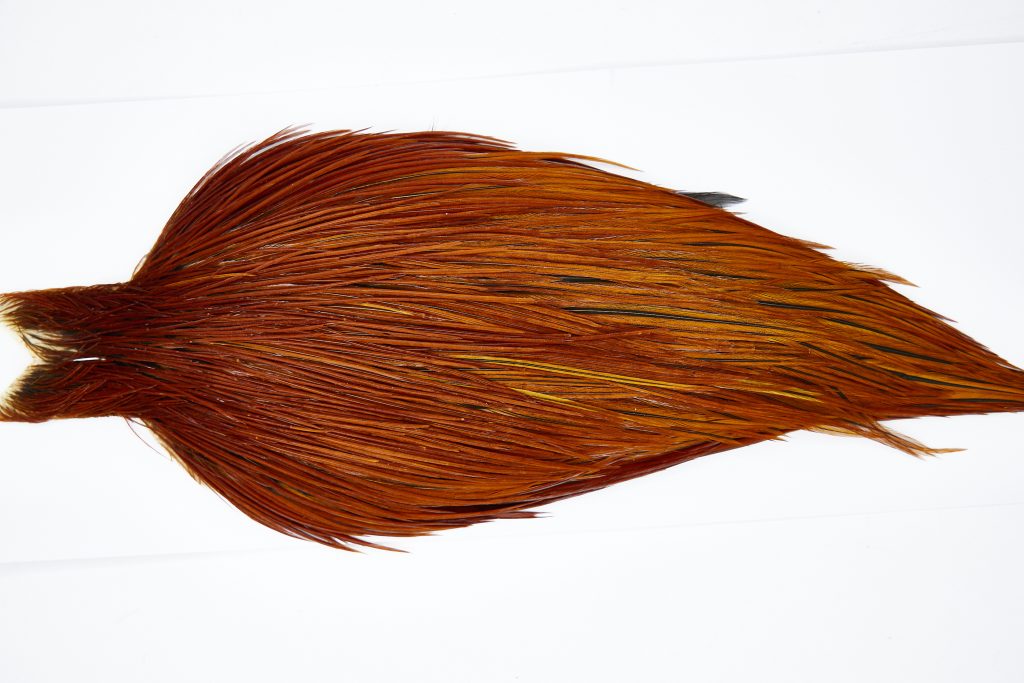 11489 JimsFlyCo Dry Fly Hackle Grade 2 Rooster Cape Brown Ties Size 8-22