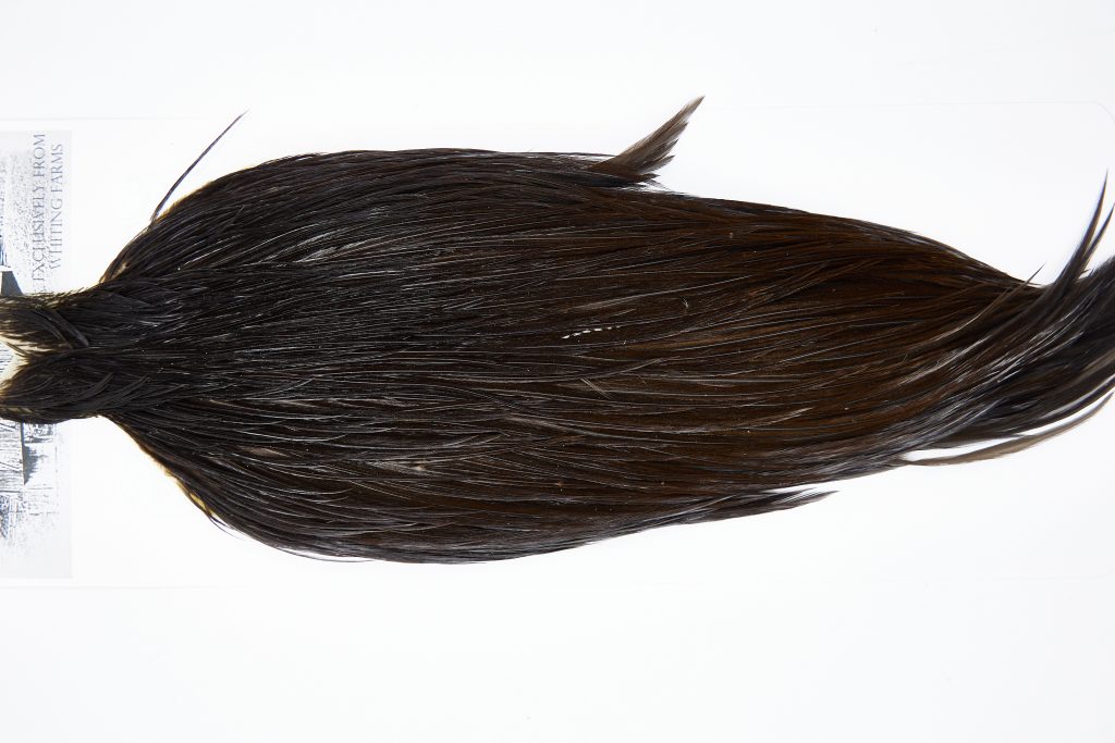 11495 Beaverkill Dry Fly Hackle Rooster Cape Dark Brown Dun Ties Size 8-20