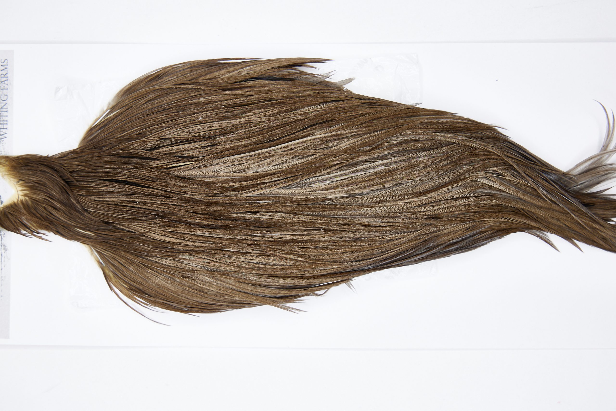 11496 Beaverkill Dry Fly Hackle Rooster Saddle Brown Grey Dun Ties Size 8-20