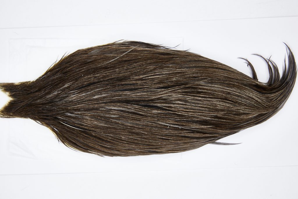 11500 Beaverkill Dry Fly Hackle Rooster Cape Dark Grey Dun Ties Size 8-20