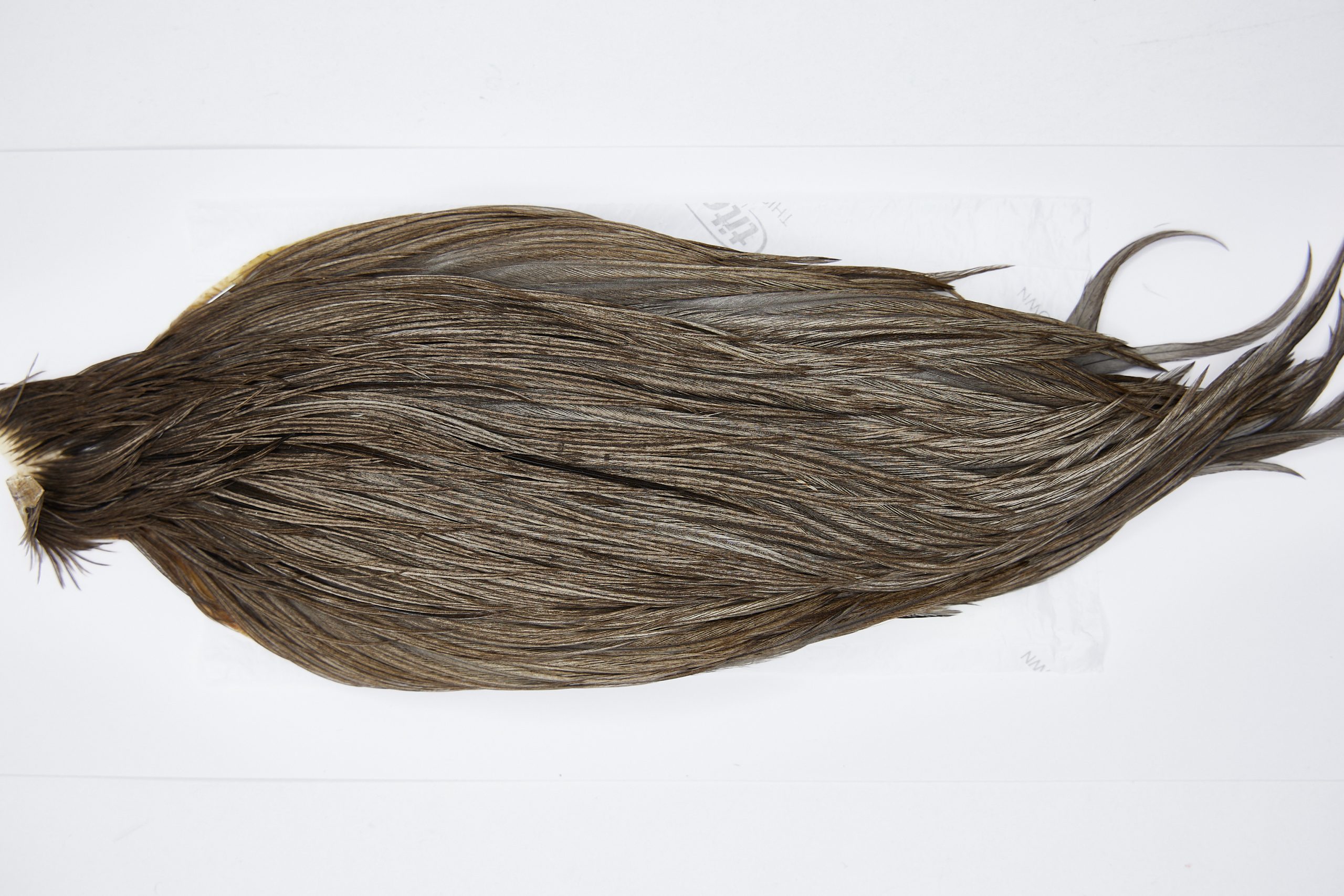 11567 Beaverkill Dry Fly Hackle Rooster Saddle Medium Grey Dun Ties Size 8-20