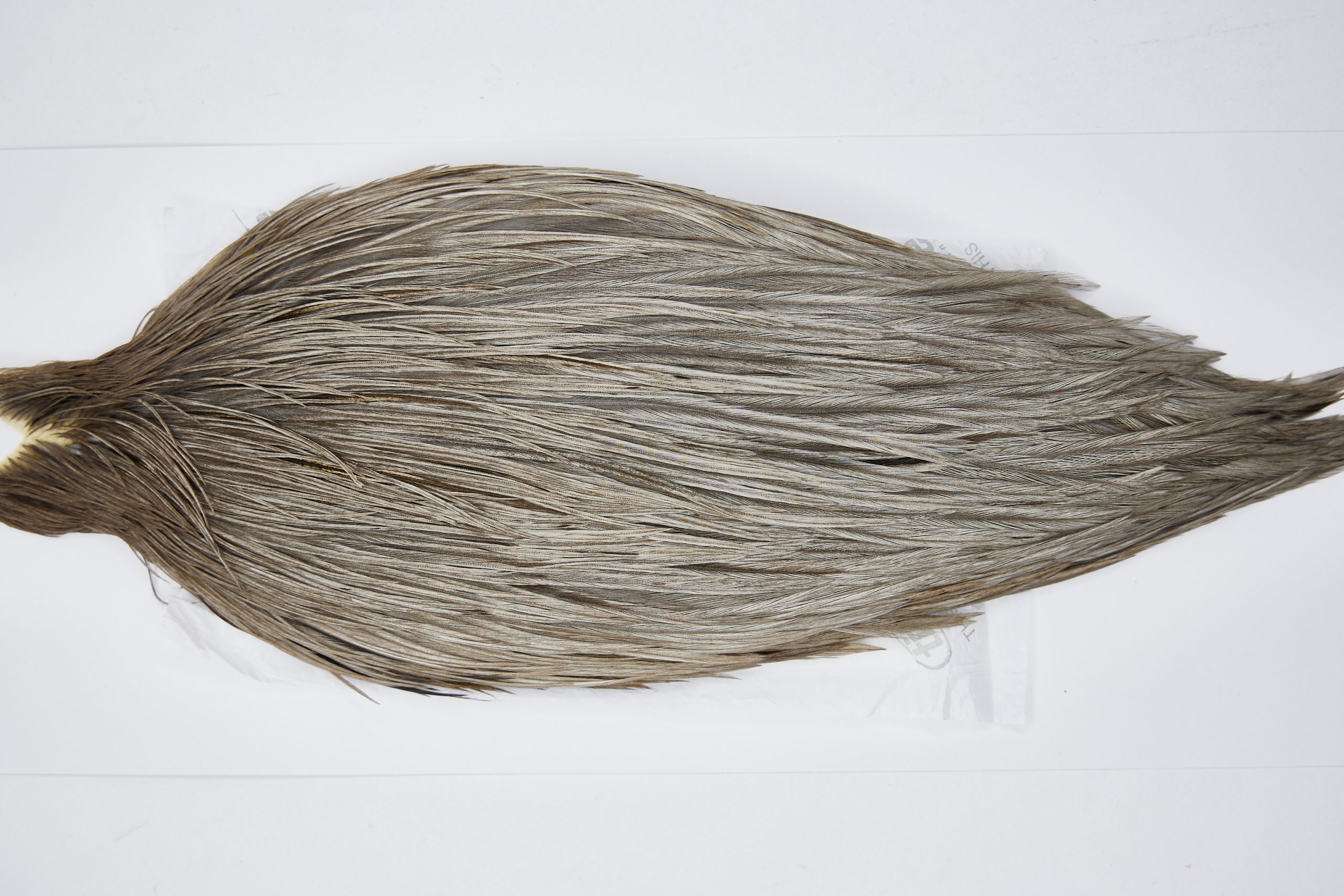 11569 Beaverkill Dry Fly Hackle Rooster Saddle Medium Grey Dun Ties Size 8-20