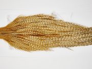 11601 Beaverkill Dry Fly Hackle Rooster Saddle Barred Ginger Ties Size 8-22