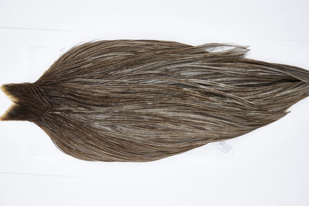 11620 Beaverkill Dry Fly Hackle Rooster Cape Medium Grey Dun Ties Size 8-22