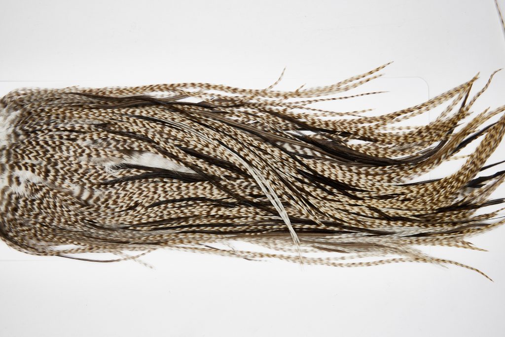 11645 Beaverkill Dry Fly Hackle Rooster Saddle Dun Grizzly Ties Size 14-16