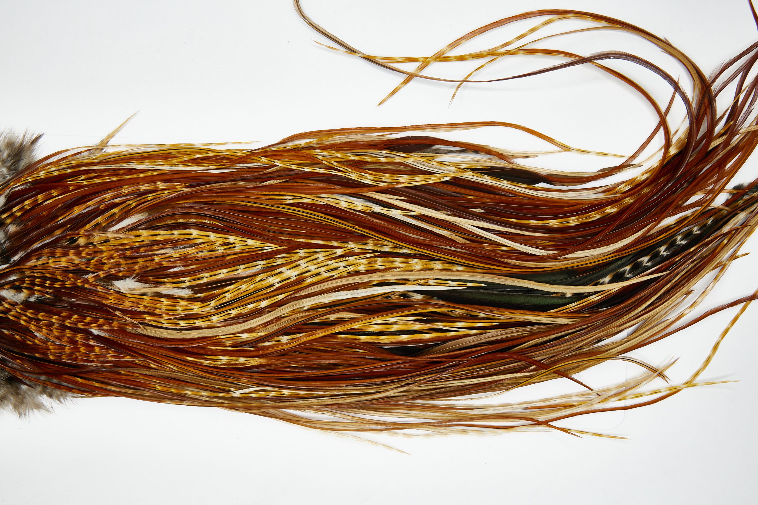 11661 Beaverkill Dry Fly Hackle Rooster Saddle Variant Ties Size 14-16