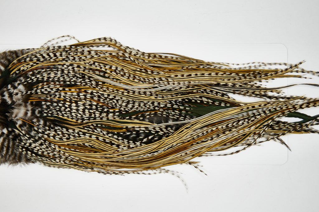 11679 Beaverkill Dry Fly Hackle Rooster Saddle Grizzly Variant Ties Size 14-16