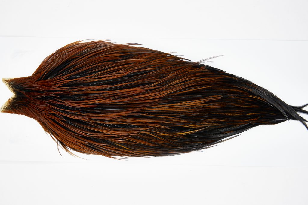 11691 JimsFlyCo Dry Fly Hackle Grade 3 Rooster Cape Furnace Ties Size 12-24