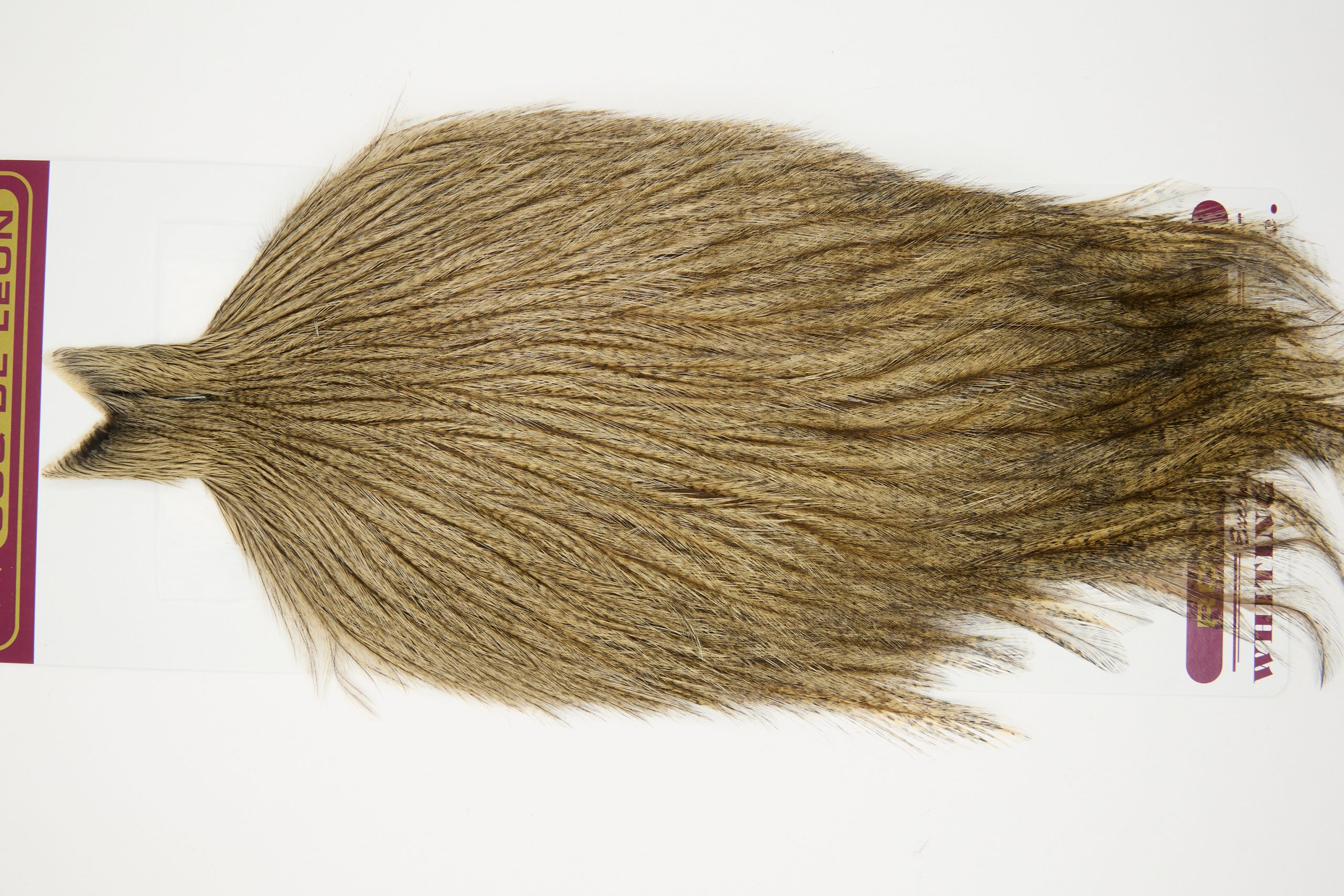 11719 Coq De Leon Dry Fly Hackle None Rooster Cape Cream Badger Ties Size NA