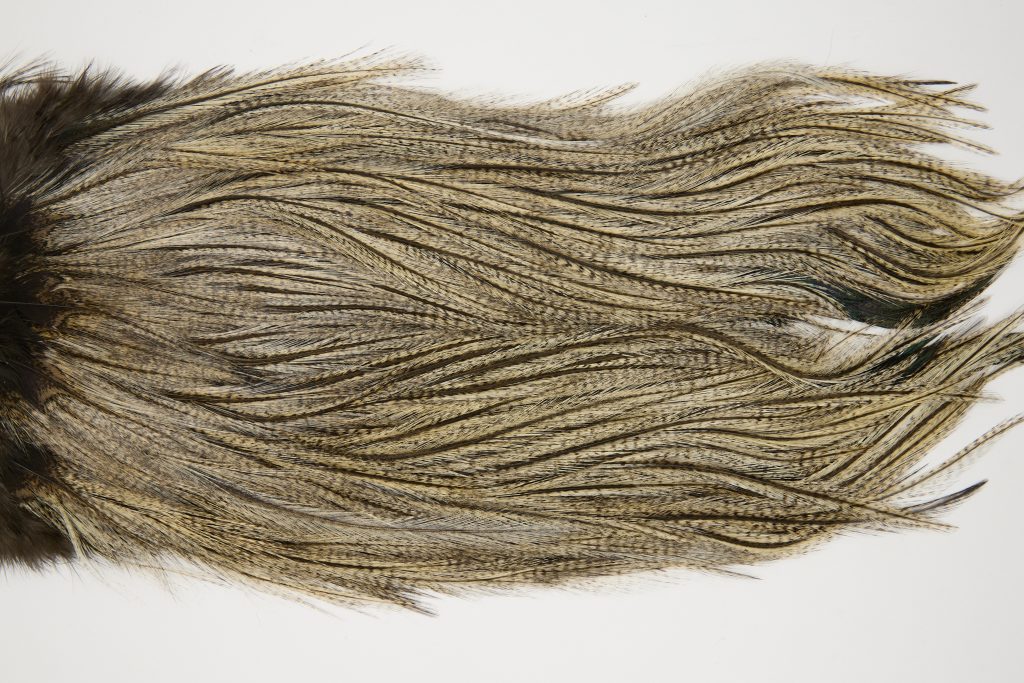 11728 Coq De Leon Dry Fly Hackle Silver Grade Rooster Saddle Cream Badger Ties Size NA