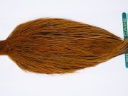 11759 Hebert Dry Fly Hackle Bronze Grade Rooster Cape Light Brown Ties Size 10-22