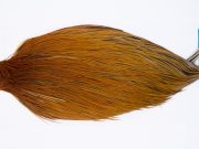 11764 Hebert Dry Fly Hackle Bronze Grade Rooster Cape Light Brown Ties Size 8-22