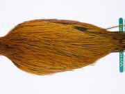 11765 Hebert Dry Fly Hackle Bronze Grade Rooster Cape Light Brown Ties Size 6-20