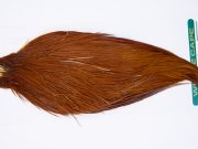 11767 Hebert Dry Fly Hackle Bronze Grade Rooster Cape Medium Brown Ties Size 6-22