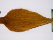 11794 Hebert Dry Fly Hackle Bronze Grade Rooster Cape Medium Ginger Ties Size 10-22