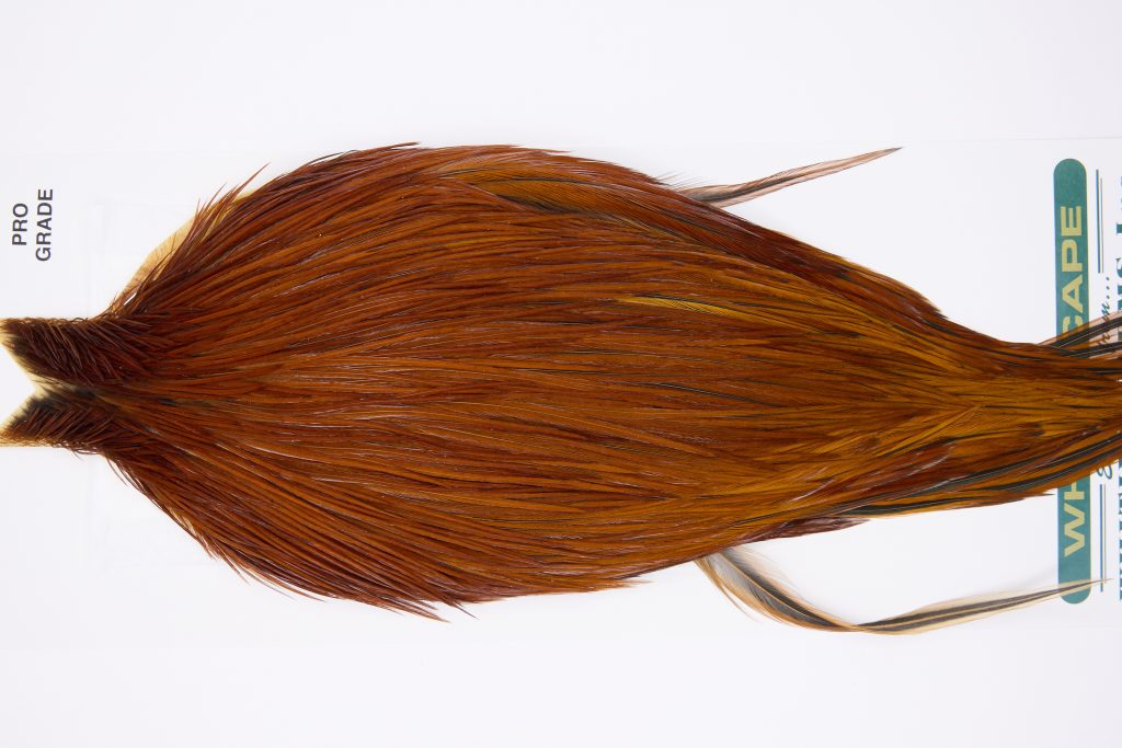 11803 Hebert Dry Fly Hackle Pro Grade Rooster Cape Medium Brown Ties Size 6-20