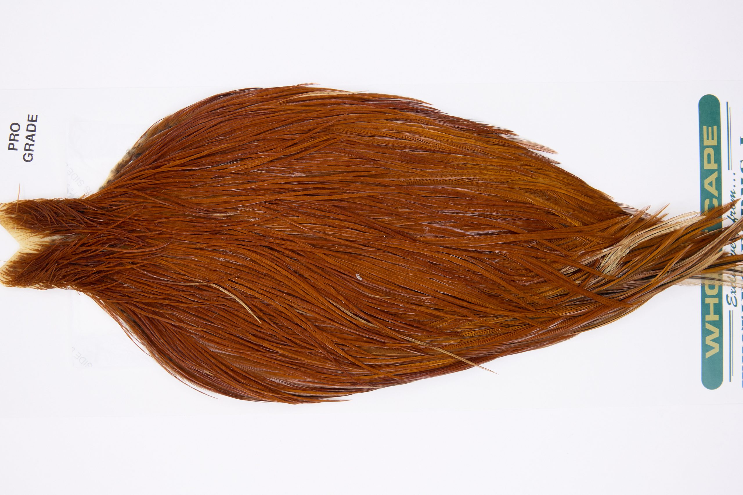 11817 Hebert Dry Fly Hackle Pro Grade Rooster Cape Medium Brown Ties Size 6-20