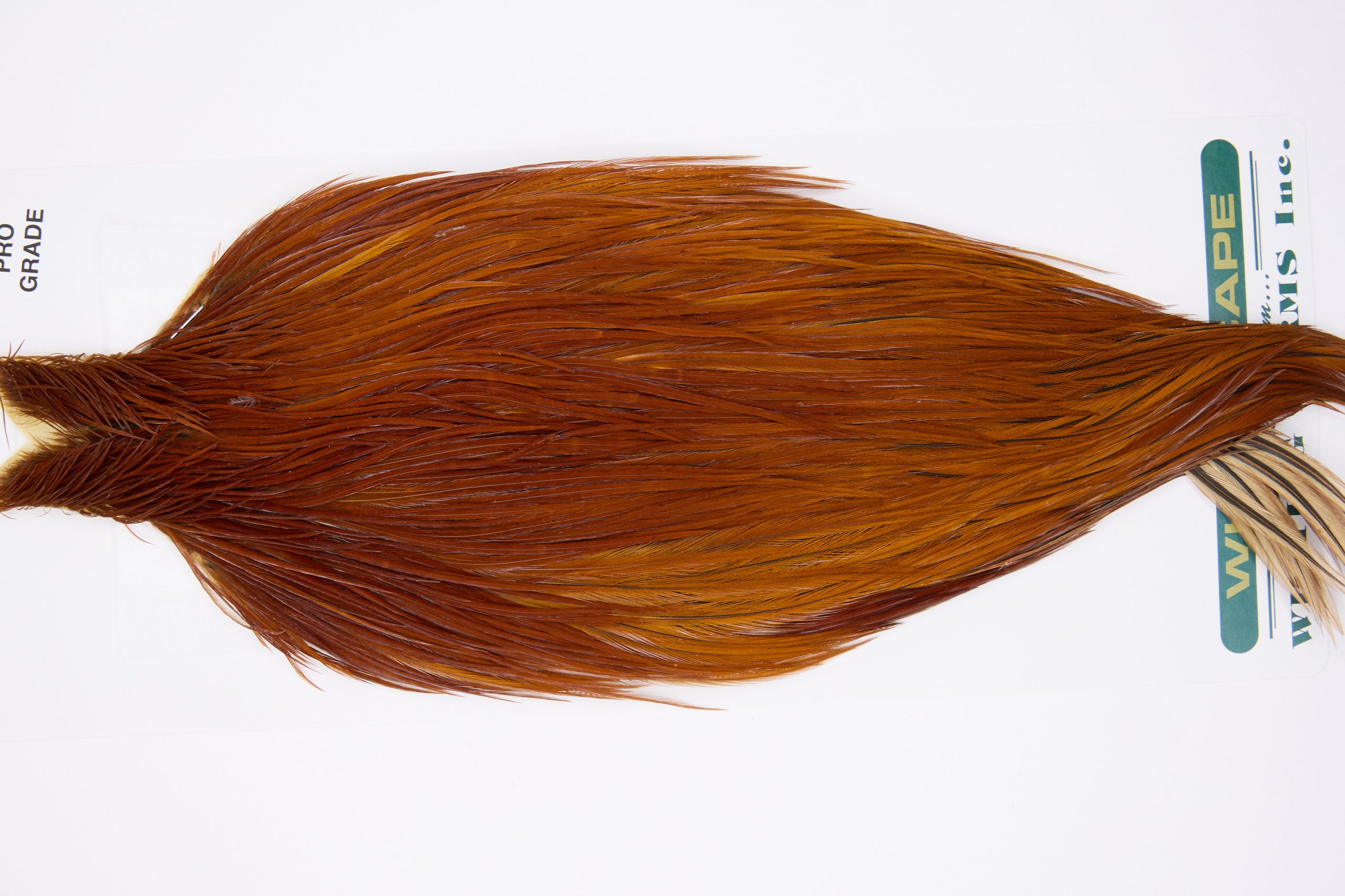 11822 Hebert Dry Fly Hackle Pro Grade Rooster Cape Medium Brown Ties Size 6-20